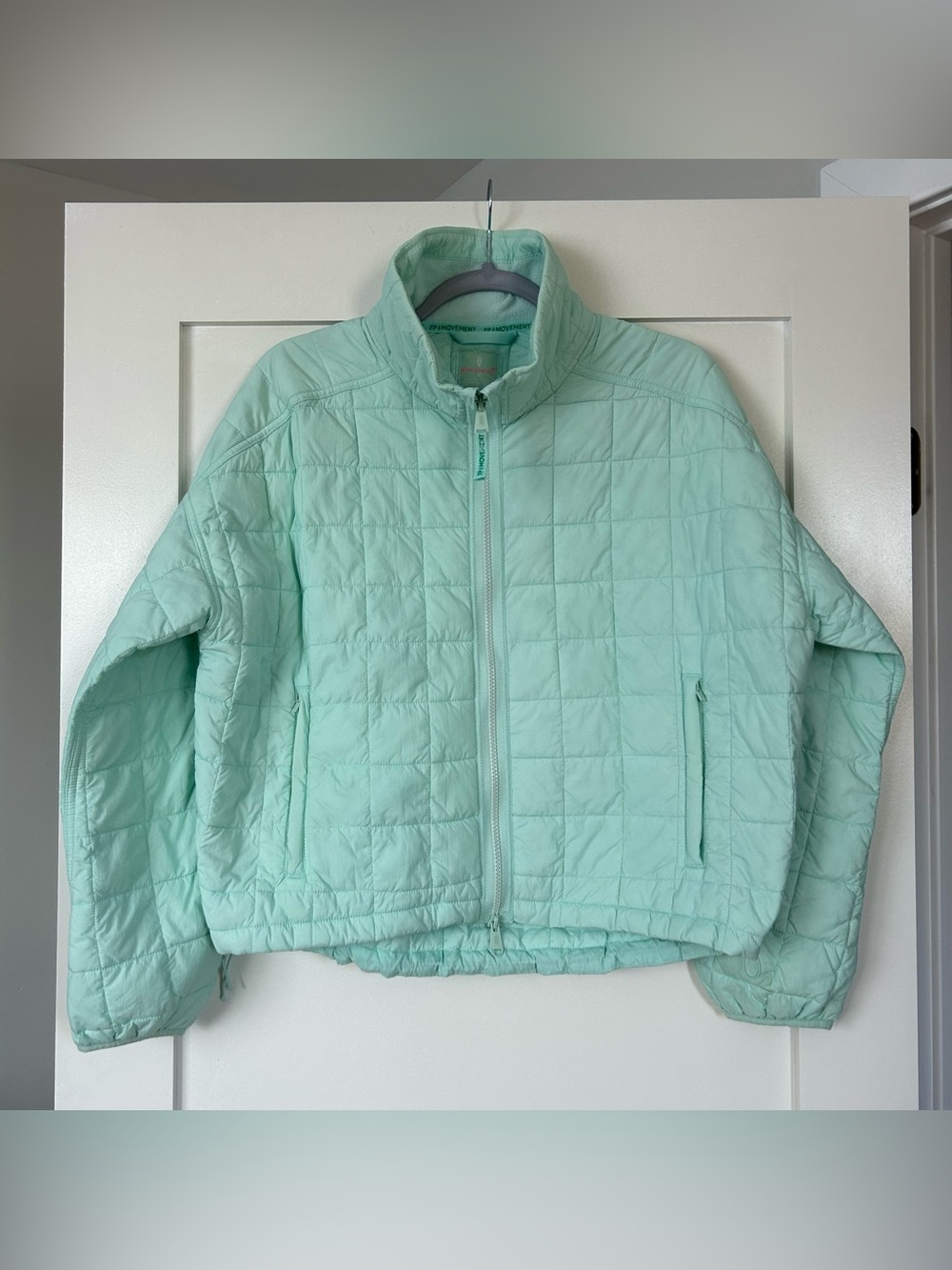 Free People Movement Poppy Packable Puffer Jacket Mint Green Size Small